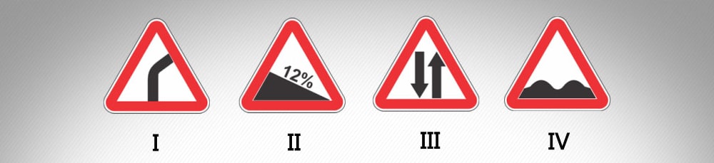 მოცემული საგზაო ნიშნებიდან რომელი იდგმება განმეორებით დაუსახლებელ პუნქტში?